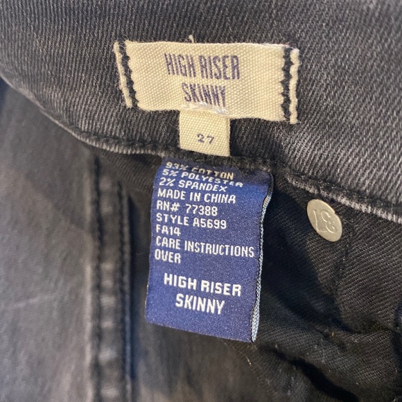 Madewell High Riser Skinny 10 inch High Rise ankle crop jeans in black size 27 - Picture 10 of 16